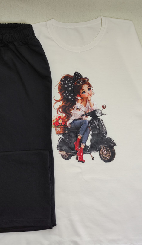 ست تیشرت شلوار زنانه سوپر گلکسی